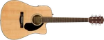Fender CD-60SCE Natural Solid Top Acoustic Electric Cutaway Dreadnought Guitar. Fixed Price $349.99.