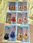 Gibson Original Set Of Leaflets "custom Acoustic Line" 1996/1997/1998. Fixed Price $57.76.