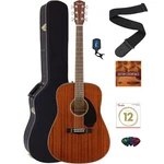 Fender CD-60S Solid Top Dreadnought Acoustic Guitar All Mahogany W/ Hard Case. Fixed Price $299.99.