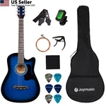 Joymusic 38 Blueburst Beginner Acoustic Guitar Inches,. Fixed Price $66.66.