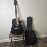 Ibanez V70CE-BK Acoustic-electric Guitar Black, Dreadnought Cutaway & Case. Fixed Price $155.00.