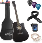 Ashthorpe 41-INCH Beginner Cutaway Acoustic Guitar Package (black), Full Size Ba. Fixed Price $122.11.