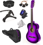30" Left Handed Wood Guitar With Case Accessories For Kids/girls/boys/teens/. Fixed Price $73.05.