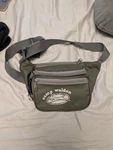 Camp Walden Fanny Pack Green Canvas Adjustable Strap Outdoor Hiking Staff Bag. Fixed Price $10.00.