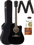 Fender FA-125CE Dreadnought Acoustic-electric Guitar Black W/ Hard Case. Fixed Price $299.99.