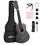 Vevor Classical Guitar 30 Beginner Starter Kit Nylon Strings Black. Fixed Price $41.90.