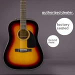 Fender CD60 Dreadnought Acoustic Guitar Sunburst. Fixed Price $179.97.