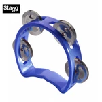 Stagg Tab-mini/bl Cutaway Shape 4-JINGLE Kid's Tambourine Blue. Fixed Price $14.99.