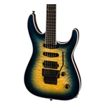 Jackson Pro Plus Series Soloist SLA3Q - Ebony Fingerboard, Amber Blue Burst. Fixed Price $1399.99.