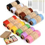Bymore 30 Pcs Sewing Thread Kit, 12 Colors 400 Yards Per Warm. Fixed Price $13.99.