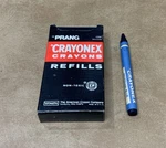 Dixon Prang Crayonex Crayons Refills Dozen Prussian Blue Usa Nos. Fixed Price $6.99.