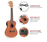 Best Choice Products 23IN Acoustic Electric Concert Sapele Ukulele Starter Kit W. Fixed Price $87.00.