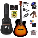 Winzz AF168C Spruce Cutaway Acoustic Guitar Package (2 Colors) Free Shipping!. Fixed Price $149.00.