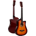 Moukey 38 Inch Acoustic Guitar Bundle Basswood Body Sunburst EAG-100. Fixed Price $99.58.