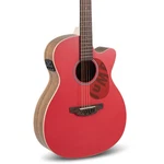 Ovation Applause AEO-69 Jump Ga A/e Guitar, Solid Spruce Top, Lipstick. Fixed Price $279.00.