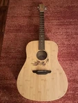 Luna Guitars Woodland Bamboo Dreadnought Acoustic W/case. Fixed Price $199.99.
