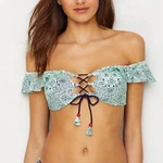 Anne Cole Studio Mykonos Flounce Bandeau Top. Fixed Price $17.94.