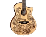 Luna Henna Dragon Spruce Acoustic/electric Guitar - Open Box. Fixed Price $299.99.