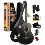 Pyle 30" Beginner Acoustic Guitar Kit, 1/4 Junior Size Instrument (black Matte). Fixed Price $80.49.