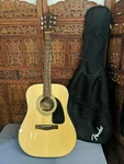 Fender Classic Design DG-8S Nat Dreadnought Acoustic Guitar & Case. Fixed Price $265.00.