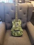 2019 Jazwares First Act Discovery 30" Acoustic Guitar Green Camoflauge Euc. Fixed Price $32.99.