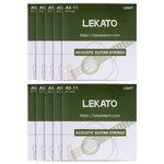 Lekato Folk Acoustic Guitar Strings Light Gauge 011-052, 10 Pack. Fixed Price $23.90.