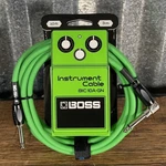 Boss BIC-10A-GN 10' Right Angle To Straight 1/4" Guitar Instrument Cable Green. Fixed Price $27.99.