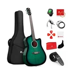 Vangoa Acoustic Electric Guitar Bundle For Beginner Teen Adult Full Size Cuta.... Fixed Price $263.70.