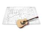 Herringbone Dreadnought Acoustic Plan. Fixed Price $64.06.