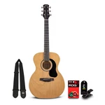 Mitchell Launch O100JR Auditorium Junior Acoustic Guitar With Accessories. Fixed Price $189.99.