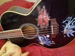 Carlo Robelli New York 4-STRING Acoustic Bass Guitar Black Hollow Rosewood Rh. Fixed Price $475.00.