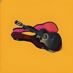 Martin Smith W-38-BK Acoustic Guitar With Case. Fixed Price $99.00.