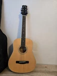Mitchell MDJ-10/N Wooden Acoustic Guitar 6 String With Fender Soft Case. Fixed Price $80.00.