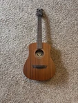 Dean Flight Nylon Satin Mahogany Travel Guitar Natural. Fixed Price $150.00.