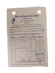 Fender F-5-12 W/ Cases/straps Purchase Receipt 1982 Huber & Breese Music Studio. Fixed Price $14.39.