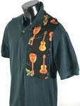Guitar Ukulele Polo Shirt Sz Black Stedman Hanes Cotton Martin Taylor Takamine. Fixed Price $25.00.