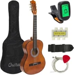 38''IN Beginner Acoustic Guitar Bundle Kit W/case Strap Digital Etuner Pick Pitc. Fixed Price $45.00.