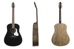 Seagull S6 Classic Black Acoustic Electric Solid Cedar Top Dreadnought Guitar. Fixed Price $829.00.