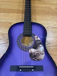 J-lo Autographed Acoustic Guitar. Fixed Price $199.00.