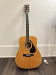 Vtg Yamaha FG-340 Acoustic Guitar 3-PIECE Back Japan Tuners Jumbo Windsor Bag. Fixed Price $503.36.