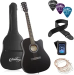 41-INCH Beginner Cutaway Acoustic Guitar Package (black), Full Size Basic Starte. Fixed Price $152.99.
