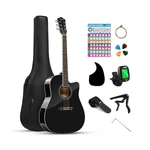 Moukey 41" Acoustic For Beginners Adult Teen Full Size Guitarra Acusti.... Fixed Price $183.87.