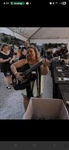 Johnson Acoustic Guitar Three Chord Handcrafted Small Batch Black Autographed. Fixed Price $500.00.