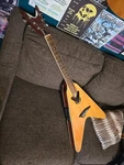 Dean Vco-nt Electric Acoustic Flying-v Guitar Natural. Fixed Price $500.00.