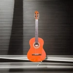 Vtg Samick Lc-pas Full Size Classical Acoustic Guitar Orange Finish W/ Gig Bag. Fixed Price $69.99.
