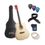 Ashthorpe 41-INCH Beginner Cutaway Acoustic Guitar Package (natural), Full Si.... Fixed Price $143.94.