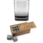 Martin Black Bottom Shot Glass With Whiskey Stones Set. Fixed Price $49.99.