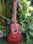 Art & Lutherie Ami Spruce Burgundy Parlor Guitar. Fixed Price $325.00.