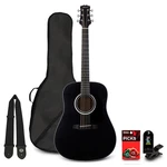Mitchell Launch D100 Dreadnought Acoustic Guitar Pack Black. Fixed Price $199.99.
