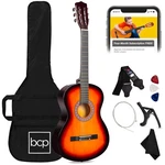 Best Choice Products Beginner All Wood Acoustic Guitar 38IN, Sunburst. Fixed Price $109.99.